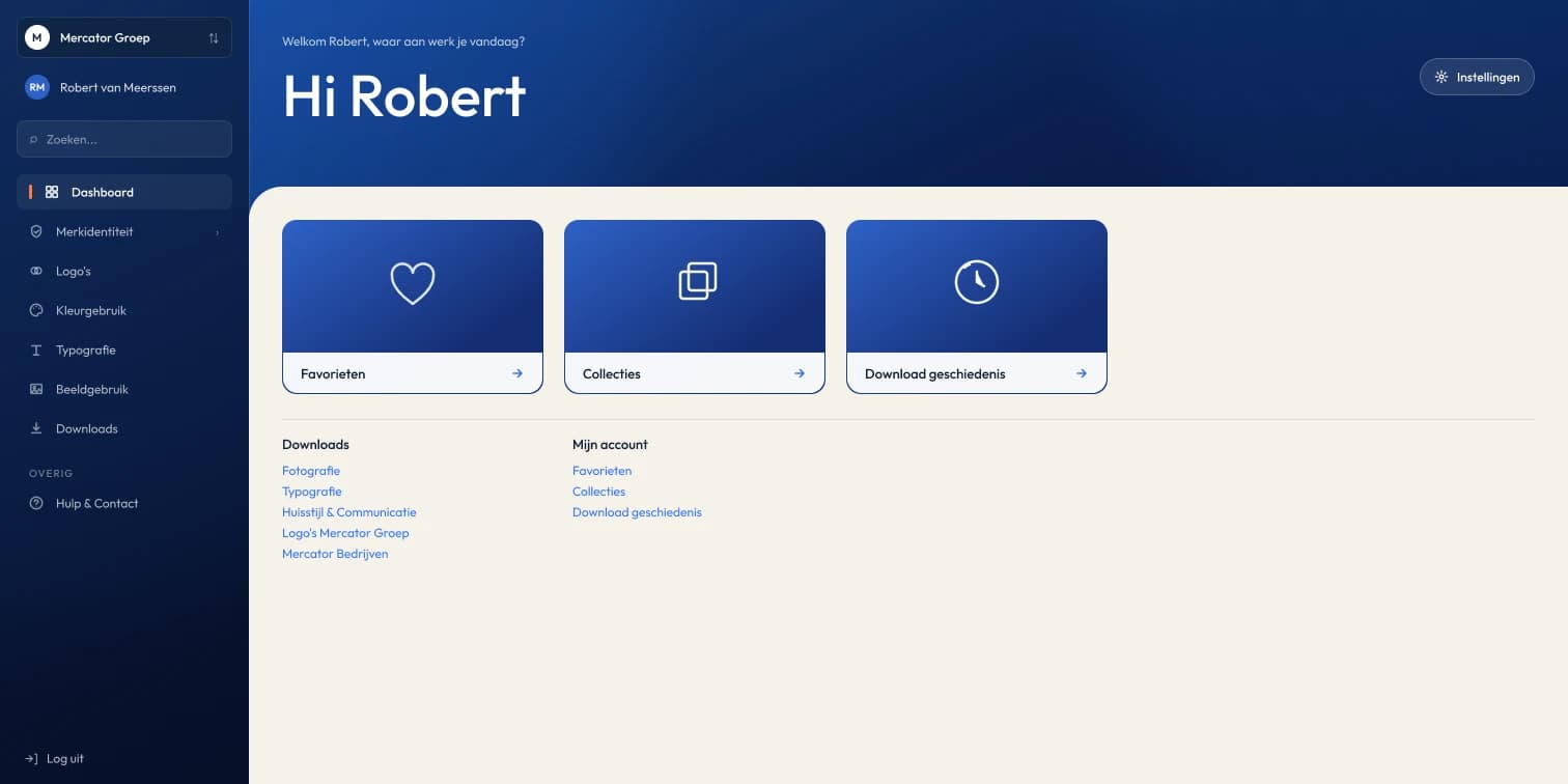 BrandHub screen 1